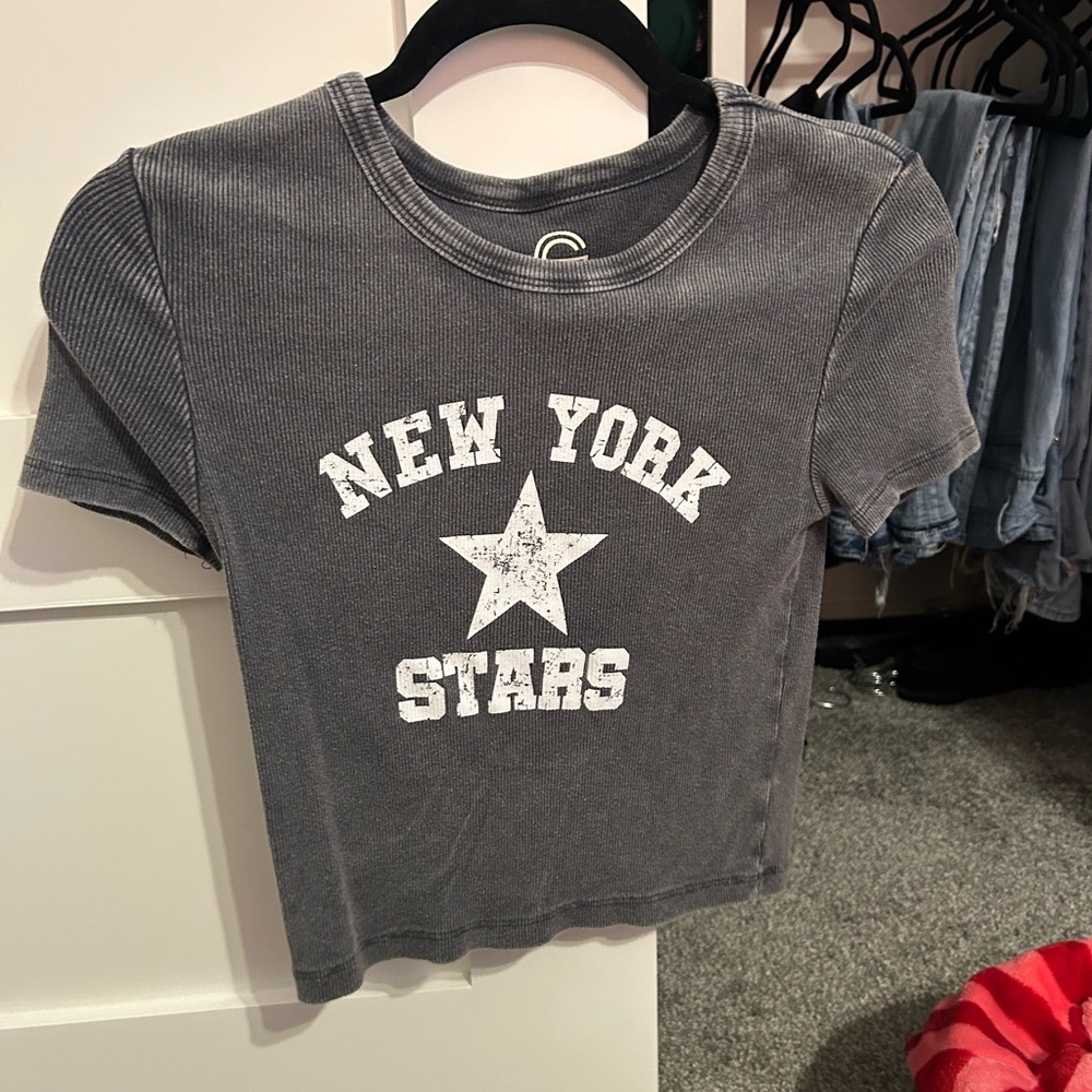 Gray New York Stars T-Shirt